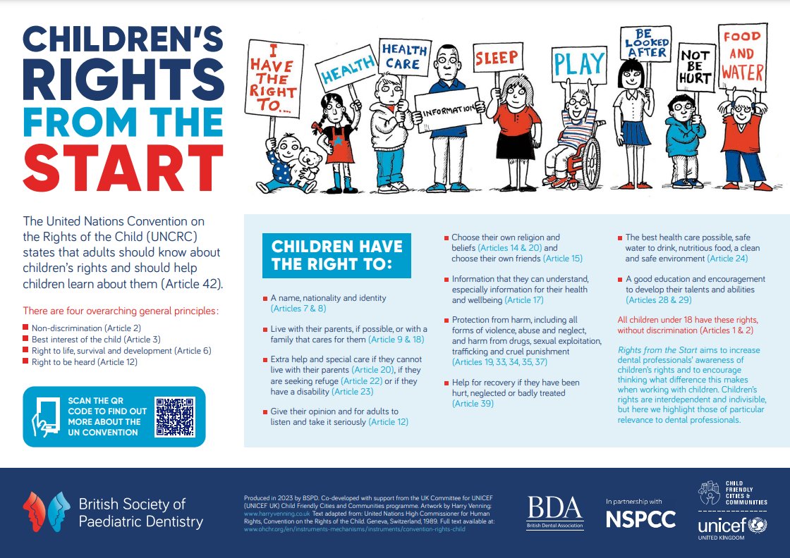 Previous BSPD President <a href="/JnnyHarris/">Jenny Harris</a> submitted a Rapid Response piece to <a href="/bmj_latest/">The BMJ</a>
about a rights-based approach to #OralHealth. This is a good time to remind everyone who supports #children to become familiar with BSPD’s #RightsfromtheStart’ initiative: ow.ly/k9yN50UrASK