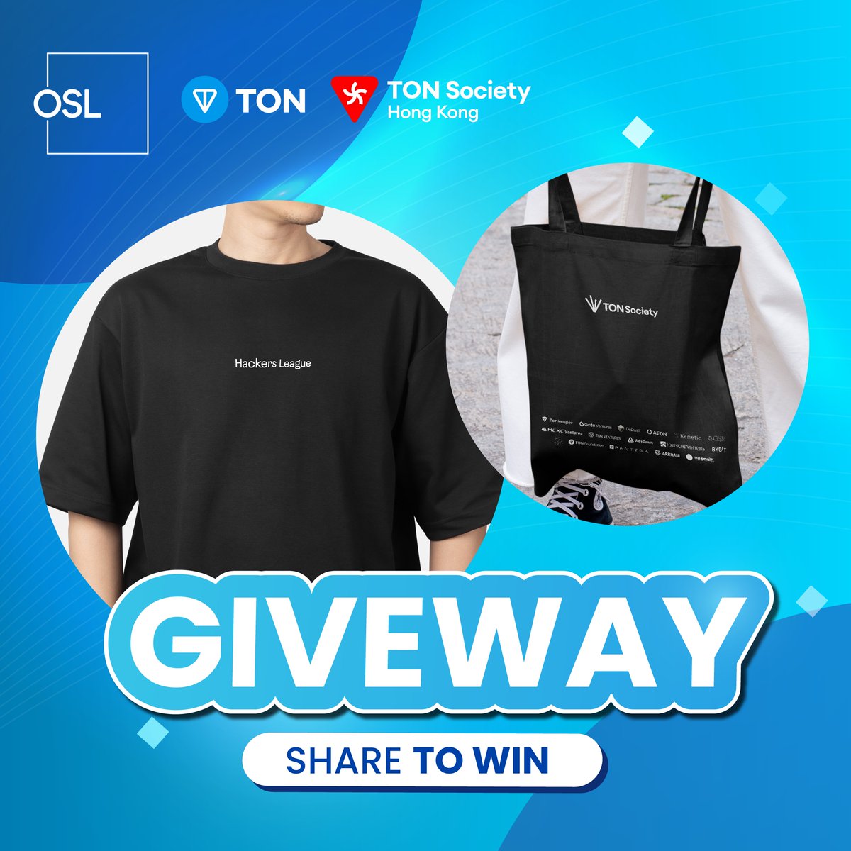 OSL (@osldotcom) on Twitter photo 💥 TON IS HERE!
To celebrate, we’re giving away 15 exclusive TON-branded T-shirts and tote bags! 🎁👕
Here’s how to win:
1️⃣ Follow us & <a href="/tonsocietyhk/">TON Society HK - TON East Asia</a>
2️⃣ Like & RT this post
3️⃣ Tag 3 friends with #TONonOSL💎
🌟 The top 10 comments with the most LIKES will WIN!
📅 Join the 💥 TON IS HERE!
To celebrate, we’re giving away 15 exclusive TON-branded T-shirts and tote bags! 🎁👕
Here’s how to win:
1️⃣ Follow us & <a href="/tonsocietyhk/">TON Society HK - TON East Asia</a>
2️⃣ Like & RT this post
3️⃣ Tag 3 friends with #TONonOSL💎
🌟 The top 10 comments with the most LIKES will WIN!
📅 Join the
