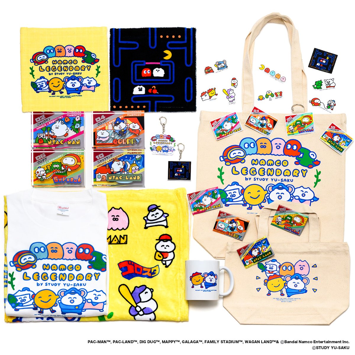 人気イラストレーターSTUDY優作と『パックマン』や『マッピー』などの