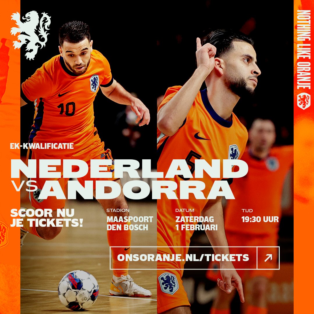 Next home match ➟ 📍 Den Bosch!

🗓️ February 1st
🏟️ <a href="/MaaspoortDB/">Maaspoort Den Bosch</a> 
🕣 19:30 CET
🎟️ onsoran.je/NEDAND 

Get your tickets now!

#DareToDream
