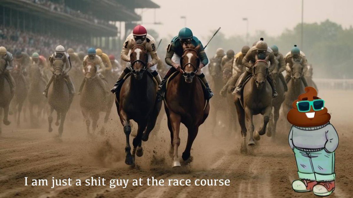 justashitguy's tweet photo. #SHITGUY loves to race 💩 https://t.co/1mFaSVeqel