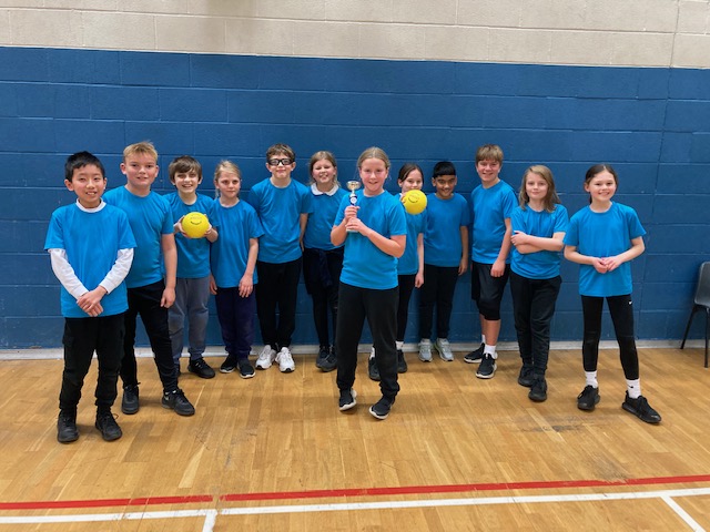 HB_SSPAN's tweet photo. On Friday we held our last event of the year. Year 5 &amp; 6 Dodgeball at Green Towers. We had 16 teams battling it out, with fair play. In a tense final between @barwellacademy &amp; St Peters Earl Shilton in which Barwell took the win in a sudden death leg. Well done all. https://t.co/YMO5n58hxW