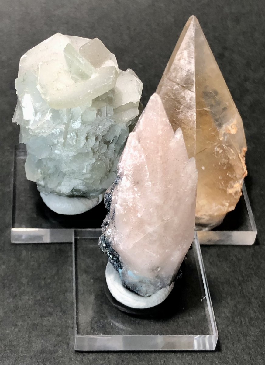 boutsu08's tweet image. 今回のミネラルショーは面白いカルサイトがたくさん目に入ったので、カルサイト祭りになりました。１枚目の画像は3つ全部カルサイトです！お昼も食べず歩き回った後は有蹄類と有袋類のステーキを食べて帰りました。
 #東京ミネラルショー2024