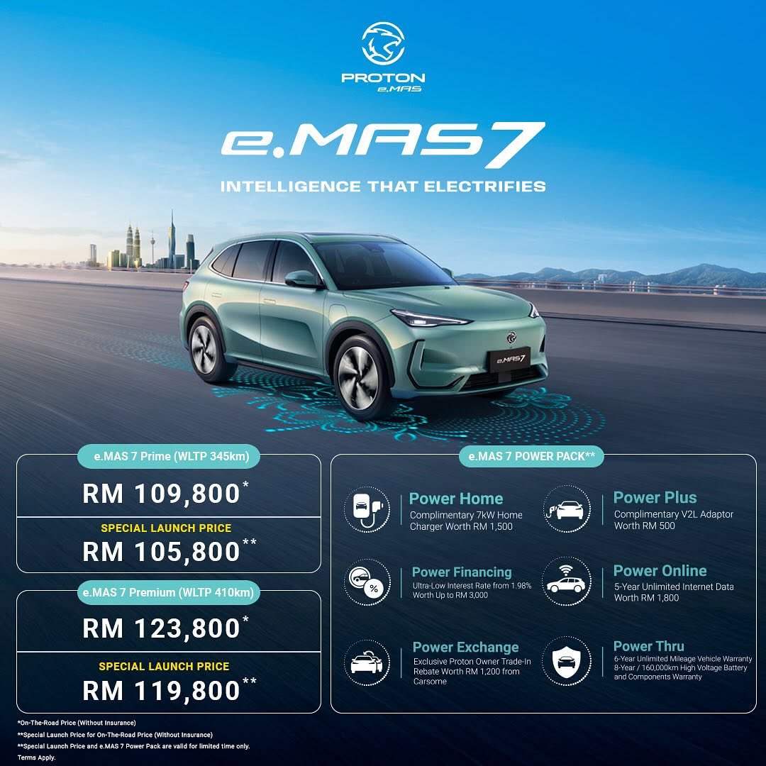 xndiago's tweet image. Malaysian/Proton 1st EV the e.MAS 7 launched!!🥳

#PROTONeMAS #PROTONeMAS7 #eMAS7 #PROTONEV #INSPIRINGCONNECTIONS #IntelligenceThatElectrifies

(credit pic: IG/protonemasofficial)