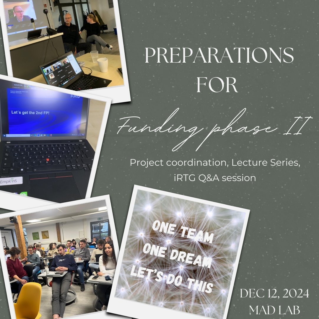 On December 12, EmpkinS members came together to further plan and discuss the second funding phase. The agenda included a Lecture Series presented by Prof. Dr.-Ing. Amelie Hagelauer and an interactive Q&amp;A session on the onsite review. Many thanks to everyone for participating!💥