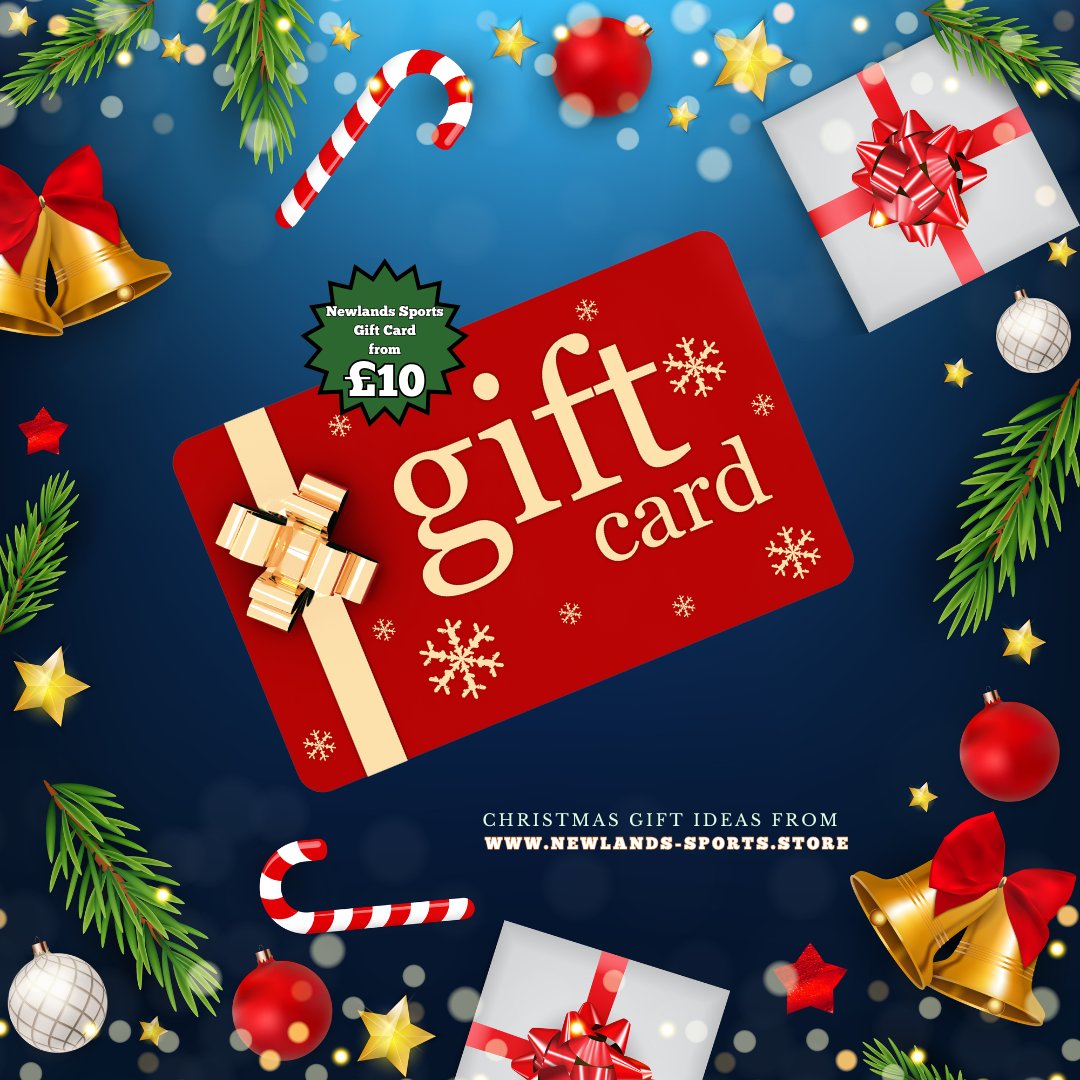 🏏🎁🏑🎄⚽️ Can't decide, or don't know what to buy? Purchase an e-gift card from our website or pop into store for a physical gift card. Perfect! 😃

#newlandssports #giftcard #christmasgifts