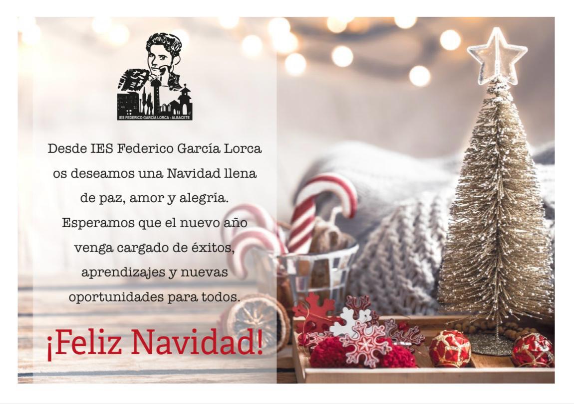 🫅🫅🫅🏾¡¡¡Feliz Navidad!!!🫅🏼🫅🫅🏾
El <a href="/IesGarciaLorca/">IES LORCA ALBACETE</a> os desea una Feliz Navidad 🎅🎅🎄🎄🎄🎄🎄🎄
🫅🫅🏾🫅🏼🫅🏾🫅🏼🫅🎄🎄🎄🎄🎄🎄🎄