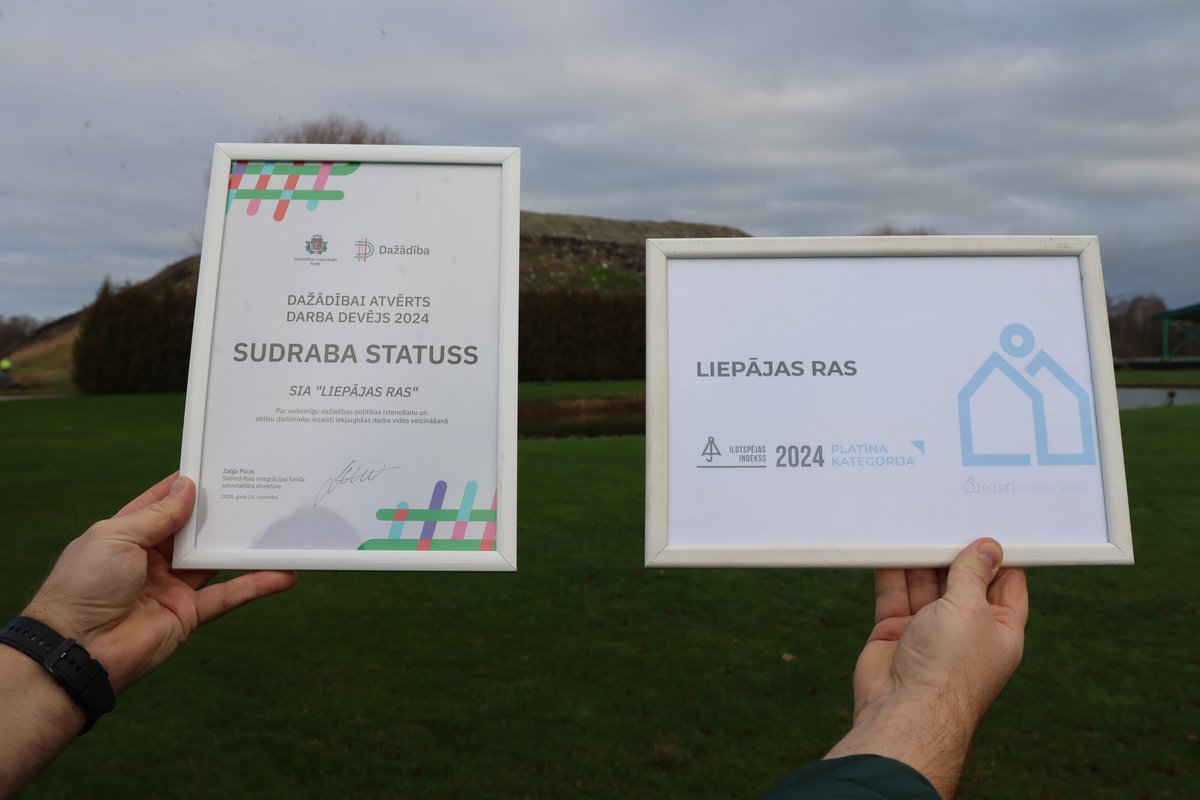 Lepojamies!🏆 13. decembrī Dienvidkurzemes atkritumu apsaimniekošanas reģionālais centrs SIA “Liepājas RAS” ceturto reizi saņēma Platīna kategorijas novērtējumu Korporatīvās ilgtspējas un atbildības institūta (InCSR) organizētā Ilgtspējas indeksā.
liepajasras.lv/jaunumi/liepaj…