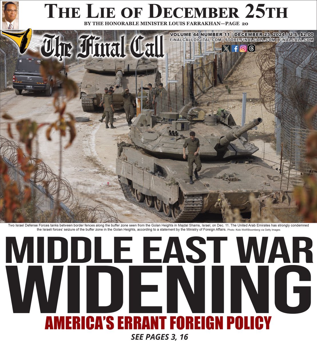 w1seone25's tweet photo. πΊ THE FINAL CALL
THE LIE OF DECEMBER 25TH
~ By The Honorable Minister
Louis Farrakhan
https://t.co/LZFBtIjNdS, https://t.co/ZVIzhY3ij2 or 866-602-1230 x 200 or FOI Brothers
#TheFinalCall
#UpWithJesusDownWithSanta https://t.co/9tg1rzwNj4