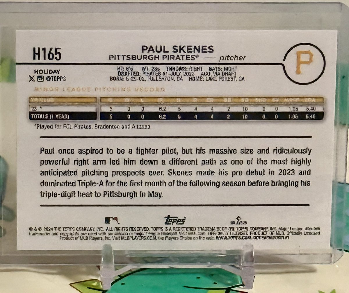 LukeTheDuke4009's tweet photo. Check out #2024Topps #Topps #Holiday #PAUL #SKENES #H165 #PaulSkenes #Baseball #Rookie #PIRATES #RC #Card #Pittsburgh #PittsburgPirates #OnlyCard
#THFpro
https://t.co/5wYglV4k5C #eBay via @eBay https://t.co/fWeyy5YFWX