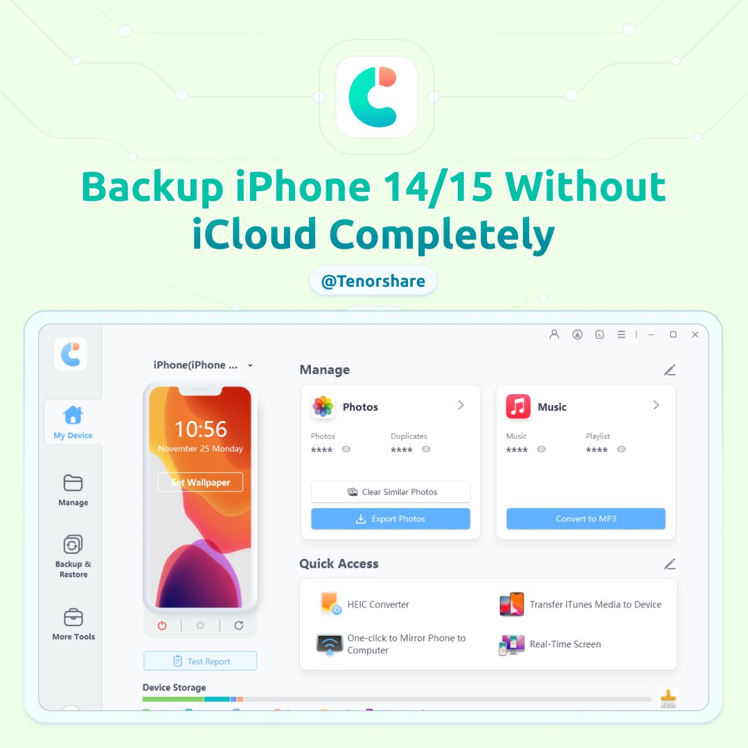 Tenorshare_Inc's tweet image. 🪫Running out of iCloud storage?
💾Try the method in the article to back up your iPhone 14/15 without iCloud.

🔗Read here: tenorshare.com/iphone-backup/… 

#Tenorshare #iCareFone #iPhoneBackup #DataSecurity #iCloudAlternatives #iPhone14 #iPhone15