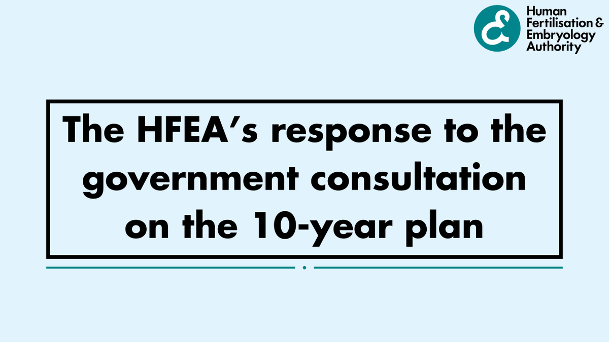 Human Fertilisation & Embryology Authority (HFEA) tweet media
