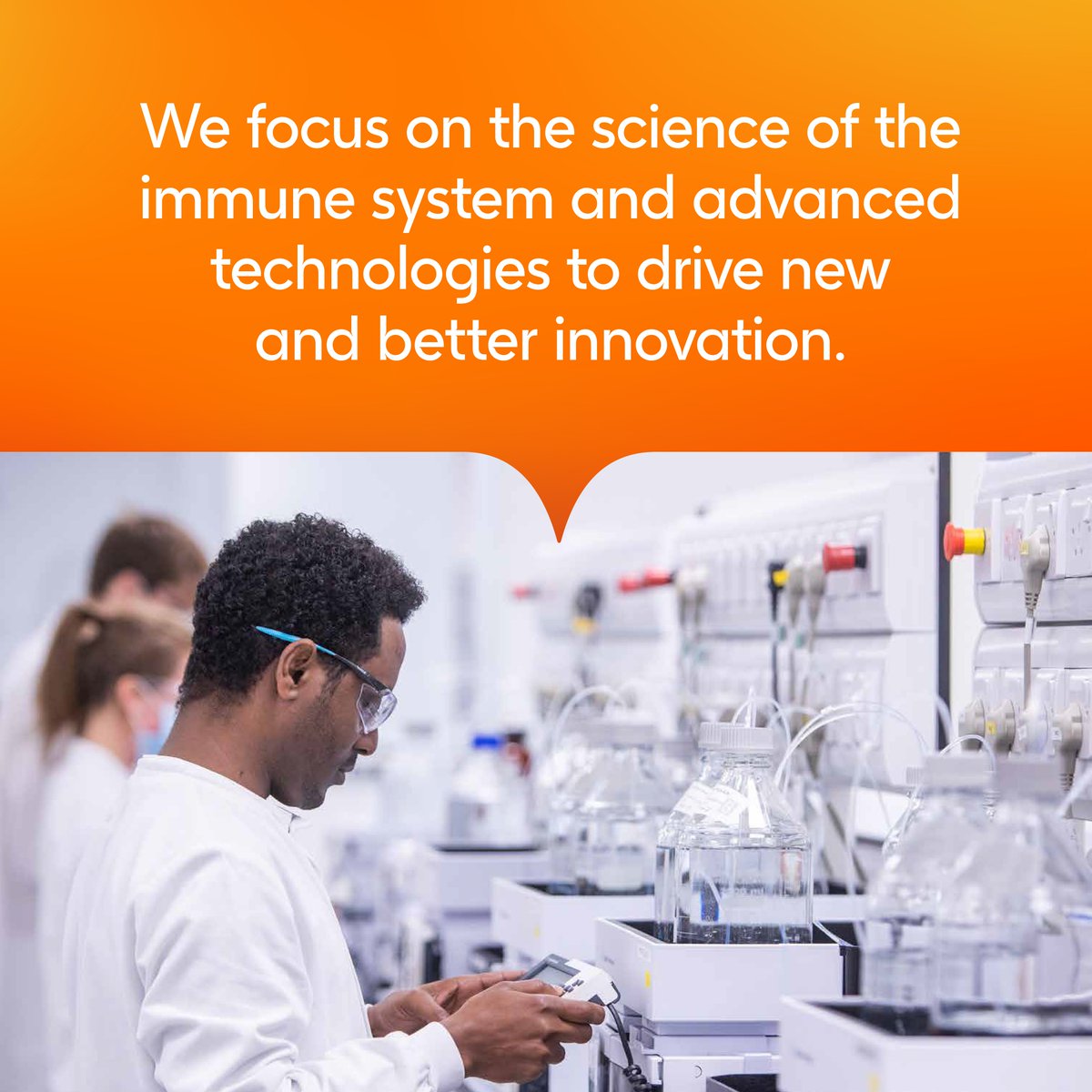 GSK's tweet photo. For #Investors: At the Meet the Management event, our leaders will discuss the next wave of R&amp;D at GSK - showing how our deep expertise in immune science, advanced tech and strategic partnerships are paving the way for new and better innovation to deliver growth at scale.