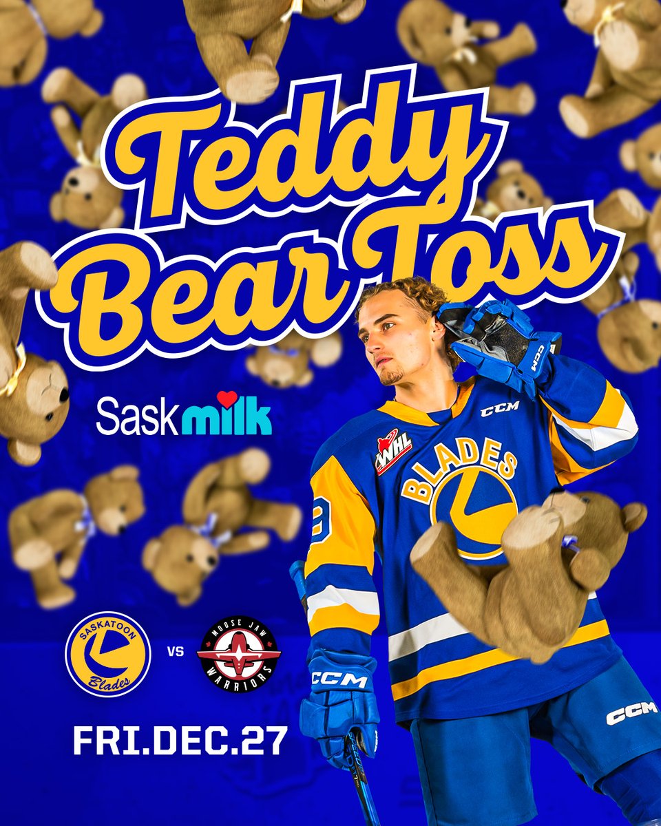 BladesHockey's tweet image. Next time you see us is the greatest game of the year 🧸

Rest those arms, #BladeCity... you're gonna need 'em!

TIX 🎟️ | tinyurl.com/34buzjjc