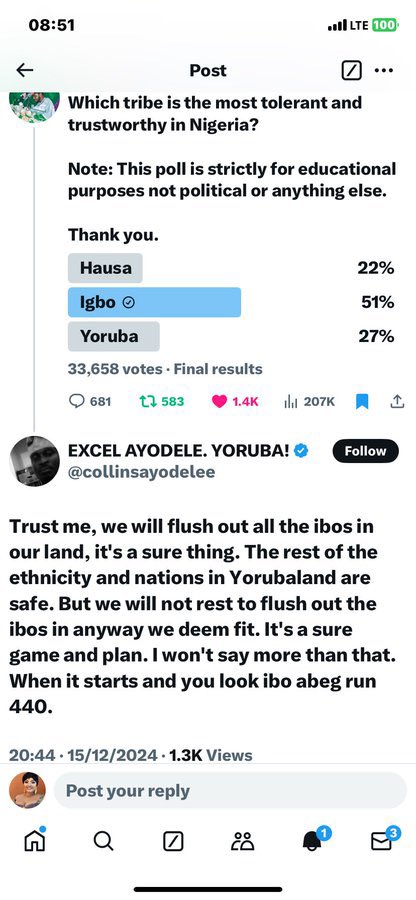 Voice of Igbos (@voiceofigbos) on Twitter photo Dear <a href="/collinsayodelee/">EXCEL ADIO AYODELE. YORUBA!</a> tell us Location where you want to start today.
Stop the Cho Cho already, all we need is location from where because we are ready for you.
Action speaks louder than words.
Please start today we re begging you. Dear <a href="/collinsayodelee/">EXCEL ADIO AYODELE. YORUBA!</a> tell us Location where you want to start today.
Stop the Cho Cho already, all we need is location from where because we are ready for you.
Action speaks louder than words.
Please start today we re begging you.