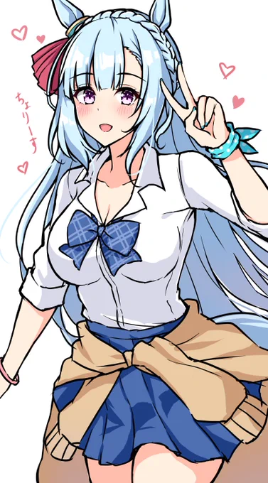 ノリノリでギャルになってくれるメジロアルダンちゃん 