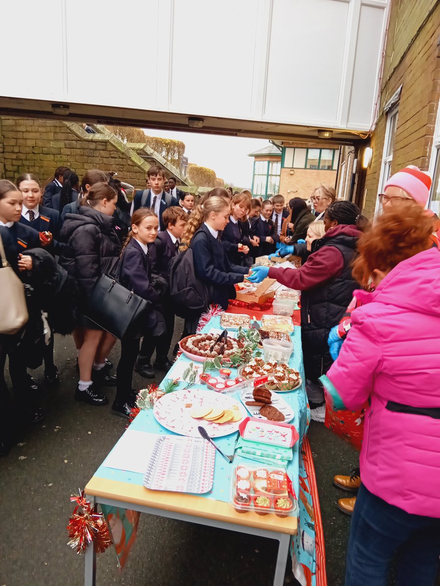 BCOldham's tweet photo. Our PTA Bake Sale was in FULL swing this breaktime, with lots of Christmas music playing and festive cakes to purchase. Round 2 will take place at lunchtime today, so there will be plenty more sweet treats on offer. ๐๐
๐ฐ๐ฅฎ #itschristmas #amomentonthelips #allforagoodcause https://t.co/iR3JUiUJaV