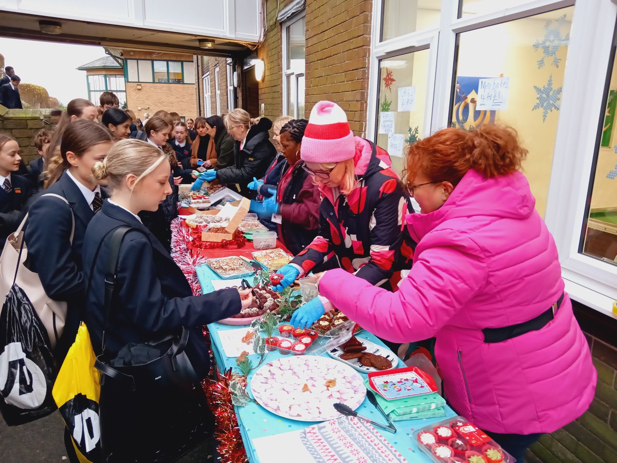 BCOldham's tweet photo. Our PTA Bake Sale was in FULL swing this breaktime, with lots of Christmas music playing and festive cakes to purchase. Round 2 will take place at lunchtime today, so there will be plenty more sweet treats on offer. ๐๐
๐ฐ๐ฅฎ #itschristmas #amomentonthelips #allforagoodcause https://t.co/iR3JUiUJaV