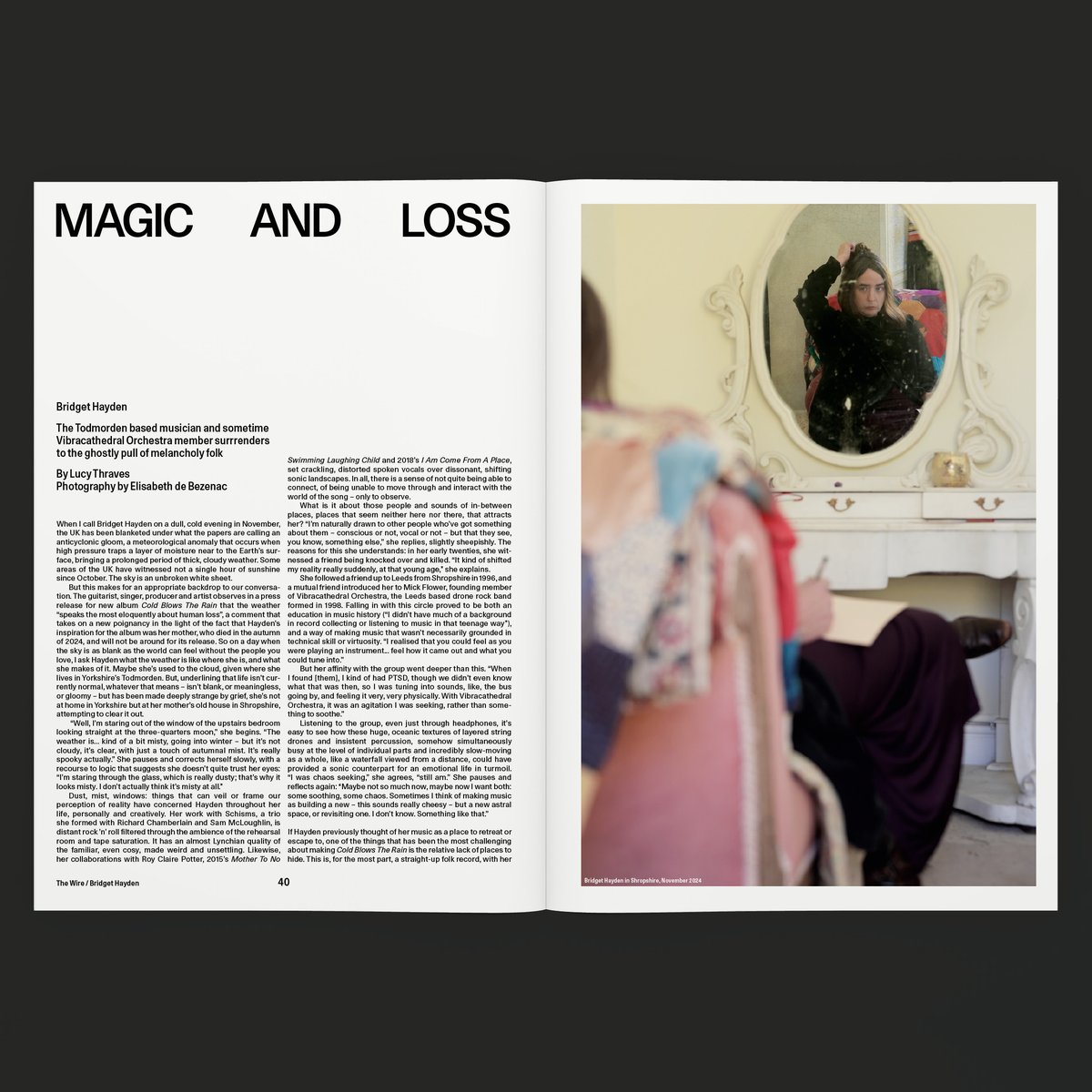 The Wire Magazine (@thewiremagazine) on Twitter photo Inside The Wire 491/492: Bridget Hayden
The Todmorden based musician and sometime Vibracathedral Orchestra member surrenders to the ghostly pull of melancholic folk
Read the interview with <a href="/lucythraves/">Lucy Thraves</a> in our latest issue:
thewire.co.uk/shop/back-issu⌠Inside The Wire 491/492: Bridget Hayden
The Todmorden based musician and sometime Vibracathedral Orchestra member surrenders to the ghostly pull of melancholic folk
Read the interview with <a href="/lucythraves/">Lucy Thraves</a> in our latest issue:
thewire.co.uk/shop/back-issuâŚ