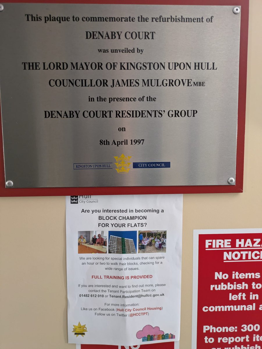 Want to become a Block Champion? 

Our TP officers have been visiting flats around the city trying to encourage tenants who live in flats to become a block champion. 

All we are asking is for individuals to spare an hour or two to walk around their block checking for any issues