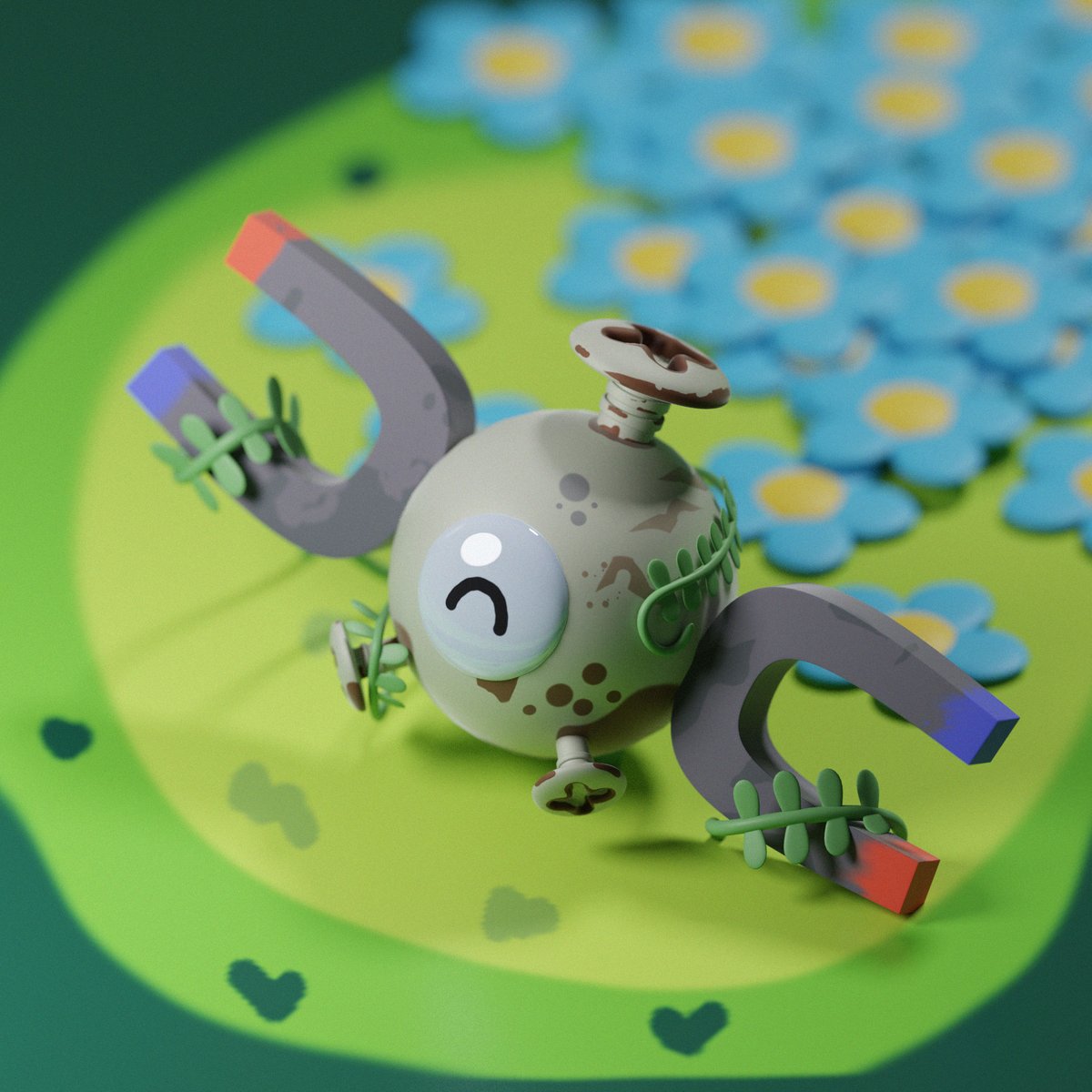 iujaal8D's tweet photo. Little magnemite  🌱
Made a 3D artwork based off @jdzombi_ artwork :)
----------
#blender #blender3d #b3d #3d #fanart #art #artwork #render #pokemon #pokèmon #pokemonfanart #magnemite #pokemonart https://t.co/3prs29a3C0