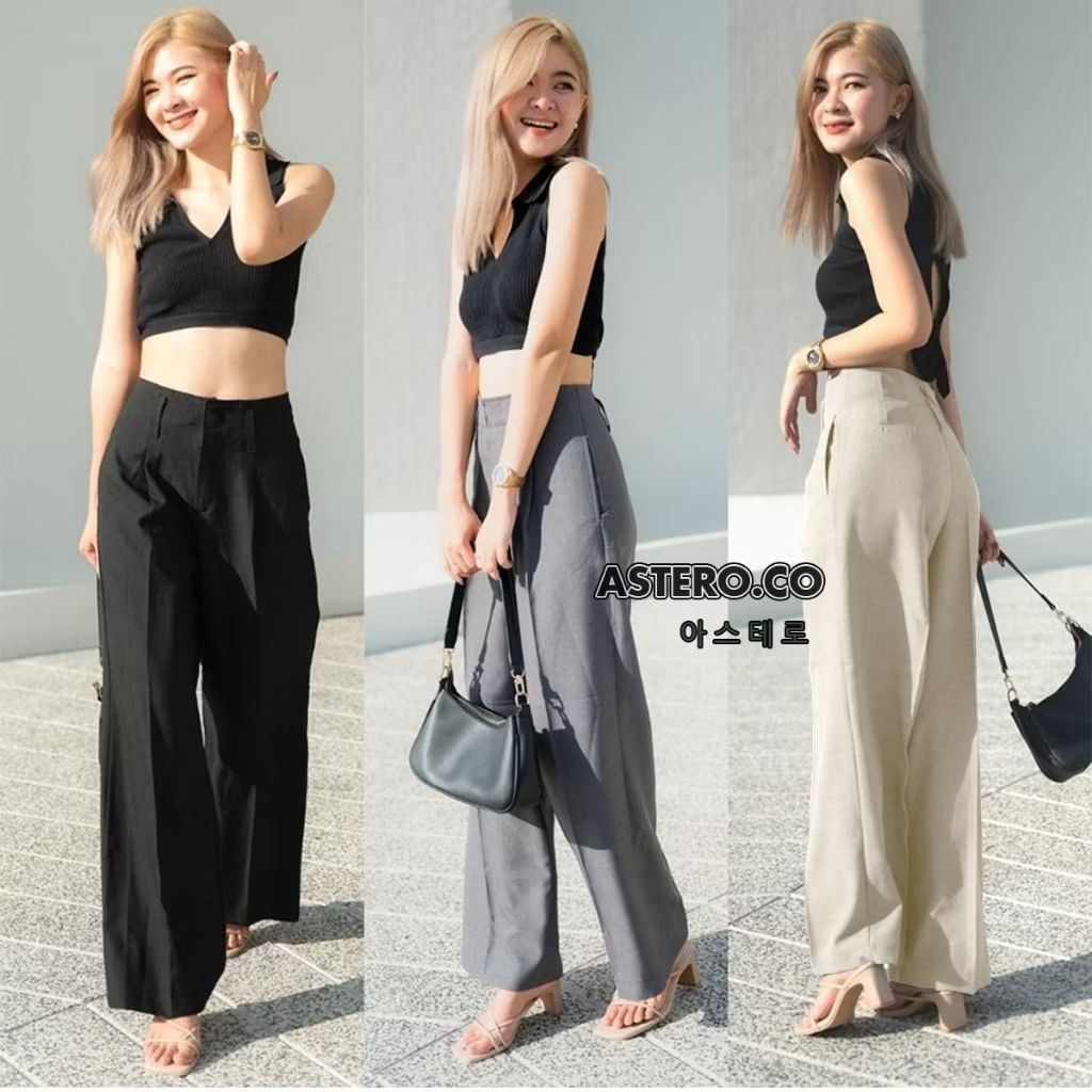 Cek ASTERO - Loose Pants 999 Trousers Wanita [PART 1] Celana Kulot Wanita - Celana Kantor Formal/Casual dengan harga Rp74.500. Dapatkan di Shopee sekarang! s.shopee.co.id/g9gH1aptI?shar…