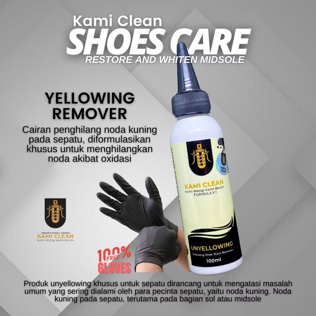 Cek Kami Clean - Unyellowing Lyquid Aktif Penghilang Noda Kuning Remover Sepatu Sneakers Shoes Care dengan harga Rp42.500. Dapatkan di Shopee sekarang! s.shopee.co.id/7V00Pag6LQ?sha…