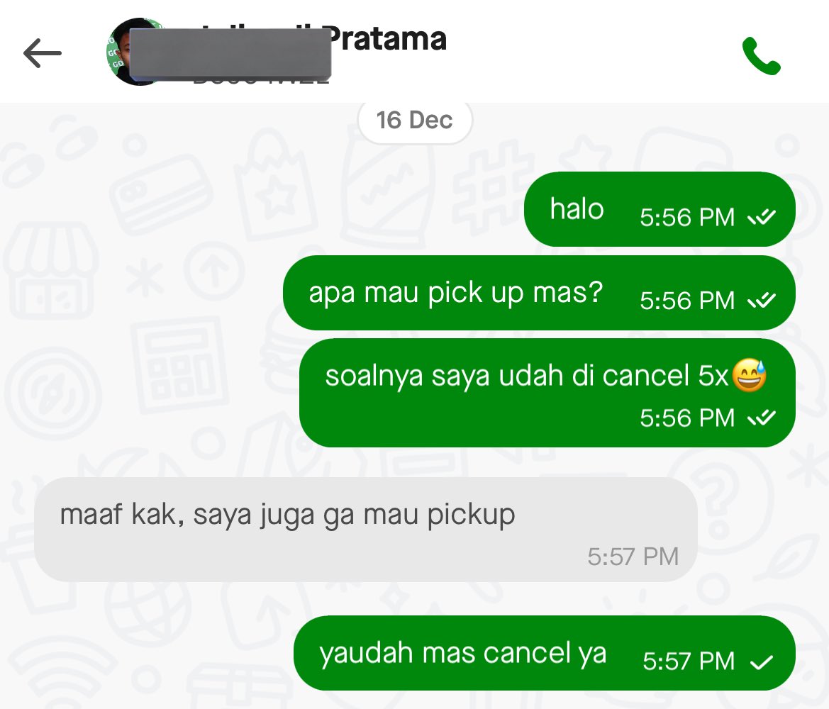 sorryy bgt driver gojek knp skrg pd belaguu abiss susah nerima orderan padahal deket, gapake promo dan harganya lg high??? biar aja lu pd susah dpt orderann