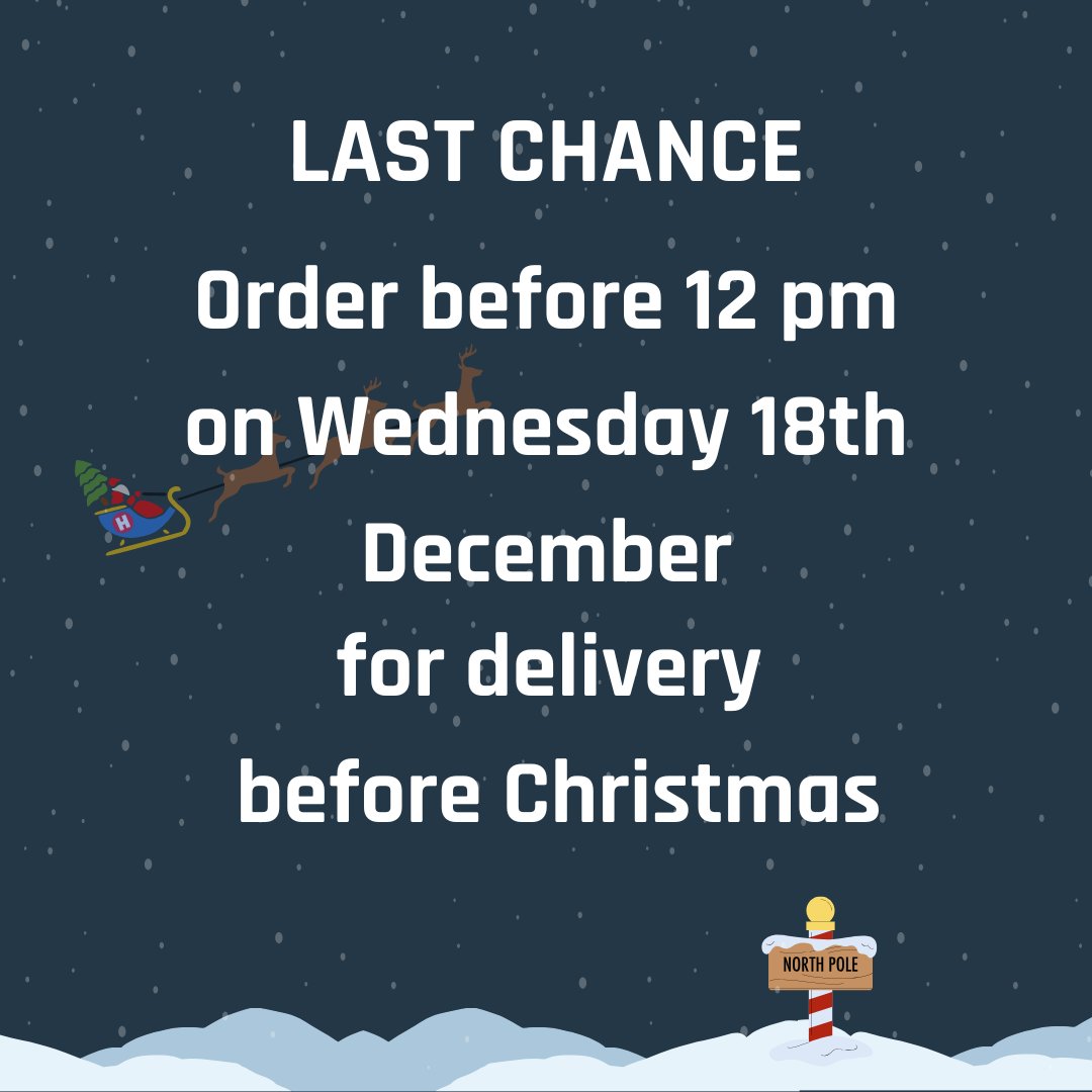 Last chance to get your Henchman orders before Christmas delivery. Order by 12pm on Wednesday! 🎅🎄 eu1.hubs.ly/H0f6gBZ0