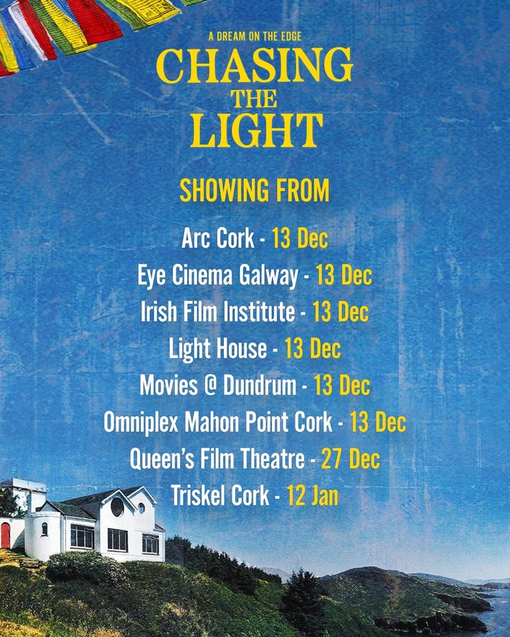 Maurice O'B (@maurobrien) on Twitter photo A fantastic opening weekend for “Chasing the Light” and it continues to play all week at the following cinemas - see it on the big screen while you can!
<a href="/IFI_Dub/">Irish Film Institute</a>
<a href="/arccinemacork/">The Arc Cinema</a>
<a href="/eyelovemovies/">EYE Cinema Galway</a>
<a href="/LightHouseD7/">Light House Cinema</a>
<a href="/MoviesDundrum/">Movies @ Dundrum</a>
<a href="/ScreenIreland/">Screen Ireland</a> <a href="/Eclipse_Picture/">Eclipse Pictures</a> A fantastic opening weekend for “Chasing the Light” and it continues to play all week at the following cinemas - see it on the big screen while you can!
<a href="/IFI_Dub/">Irish Film Institute</a>
<a href="/arccinemacork/">The Arc Cinema</a>
<a href="/eyelovemovies/">EYE Cinema Galway</a>
<a href="/LightHouseD7/">Light House Cinema</a>
<a href="/MoviesDundrum/">Movies @ Dundrum</a>
<a href="/ScreenIreland/">Screen Ireland</a> <a href="/Eclipse_Picture/">Eclipse Pictures</a>
