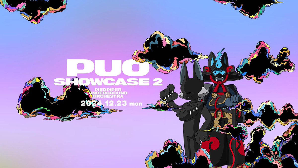 PIEDPIPER2045's tweet photo. またP.U.O配信やります。

PIEDPIPER UNDERGROUND ORCHESTRA「PUO SHOWCASE 2」
——

https://t.co/pDQYM2rgi4

2024年12月23日(月)
PIEDPIPER YouTube CH
配信OPEN：20:30 配信START：21:00 https://t.co/2nIfIxSQwJ