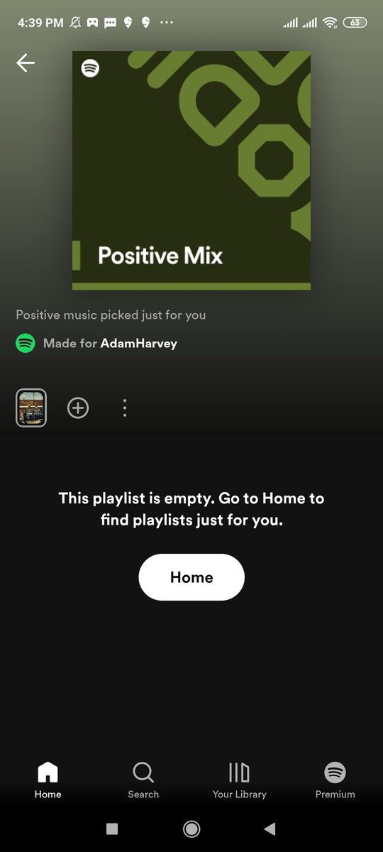 SuperKoolLifeYT's tweet photo. @SpotifyCares "Hey @Spotify, @SpotifyIndia what’s going on? 🎶 My playlists are empty, and every song search just prompts me to discover premium features. It feels like my music life just hit a brick wall! 🚧 Can i get some clarity here? I miss my jams! 🎧 #SpotifySupport https://t.co/h1EqQPqkbQ