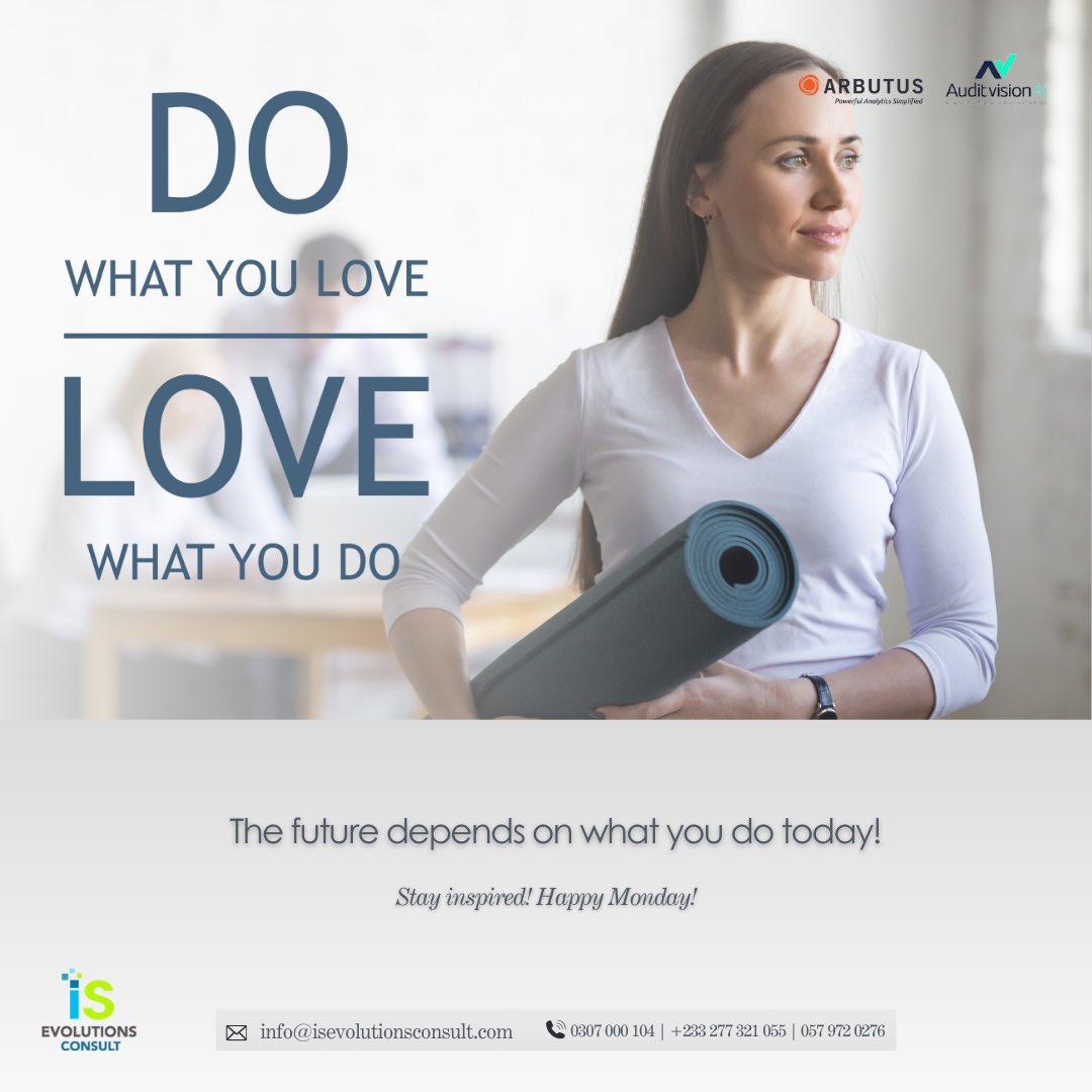 consult_is's tweet photo. The future depends on what you do today!
Stay inspired! Happy Monday!
#MondayMotivation #ISEvolutionsConsult #Arbutus #AuditVisionAi https://t.co/SYemrGMAQf