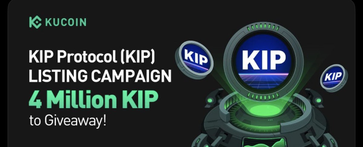 TPCryptoyt's tweet photo. 🚨Another  Exciting News! 🚨

💎 $KIP Protocol - The Web3 Base Layer for AI is now listed on @KuCoin!
🎉 Celebrate with a massive 4 Million $KIP prize pool!
Don’t miss this chance to kickstart your future revolution.
👉 Register & start trading now: https://t.co/GbKqWNKzW9 🚀
#KuCoin #KIP #Web3 #AI
