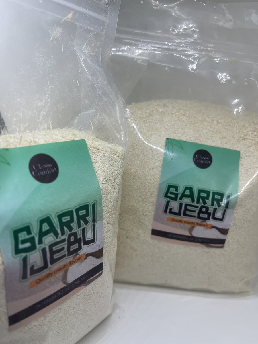 classycomfort1's tweet photo. Garri ijebu available in 500g, 1kg, 2kg…… https://t.co/LeTbHfWdme