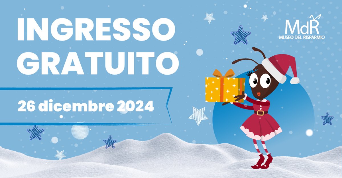 Un Santo Stefano speciale… offerto da Mica “Mamma Natale”!
Dove? Al Museo del Risparmio!
Vi aspettiamo numerosi!

#MdR