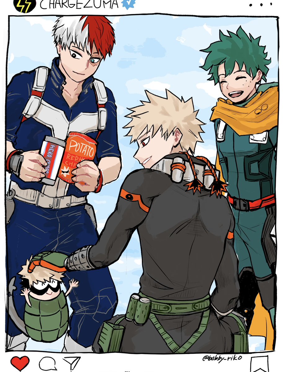 bobby_riko's tweet photo. UAのみんなの隠し撮りで爆豪の好感度アップしてほしい妄想絵 https://t.co/nUY987uN7B