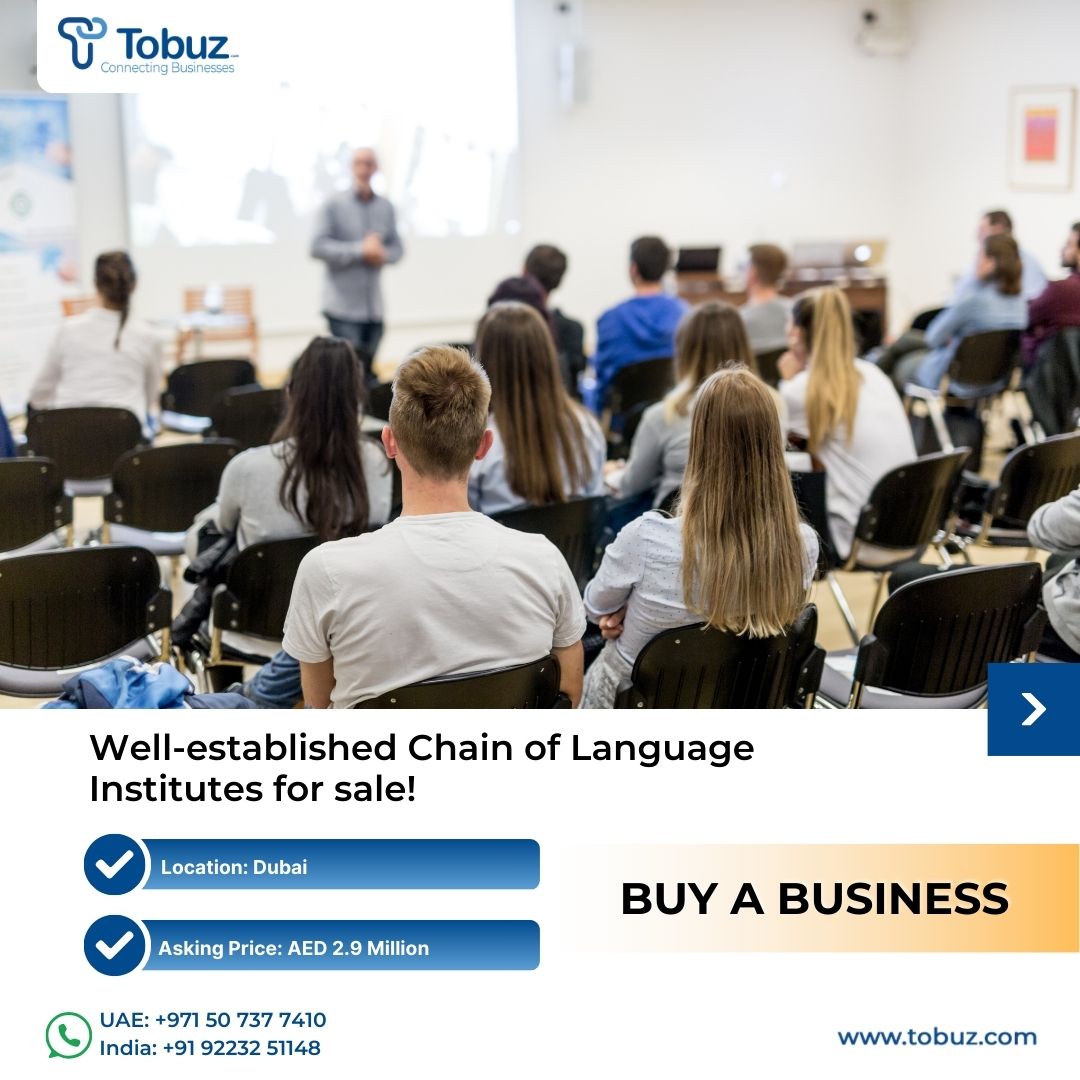 tobuz_official's tweet photo. Own a successful chain of language institutes in Dubai, built on a foundation of quality education and a dedicated student base.
💸 Asking Price: AED 2.9 Million
Learn more at https://t.co/M5nmozk4aJ
.
.
.
#Tobuz #TobuzBusiness #BusinessOpportunity #LanguageInstitute https://t.co/DYdZcJ5uZD