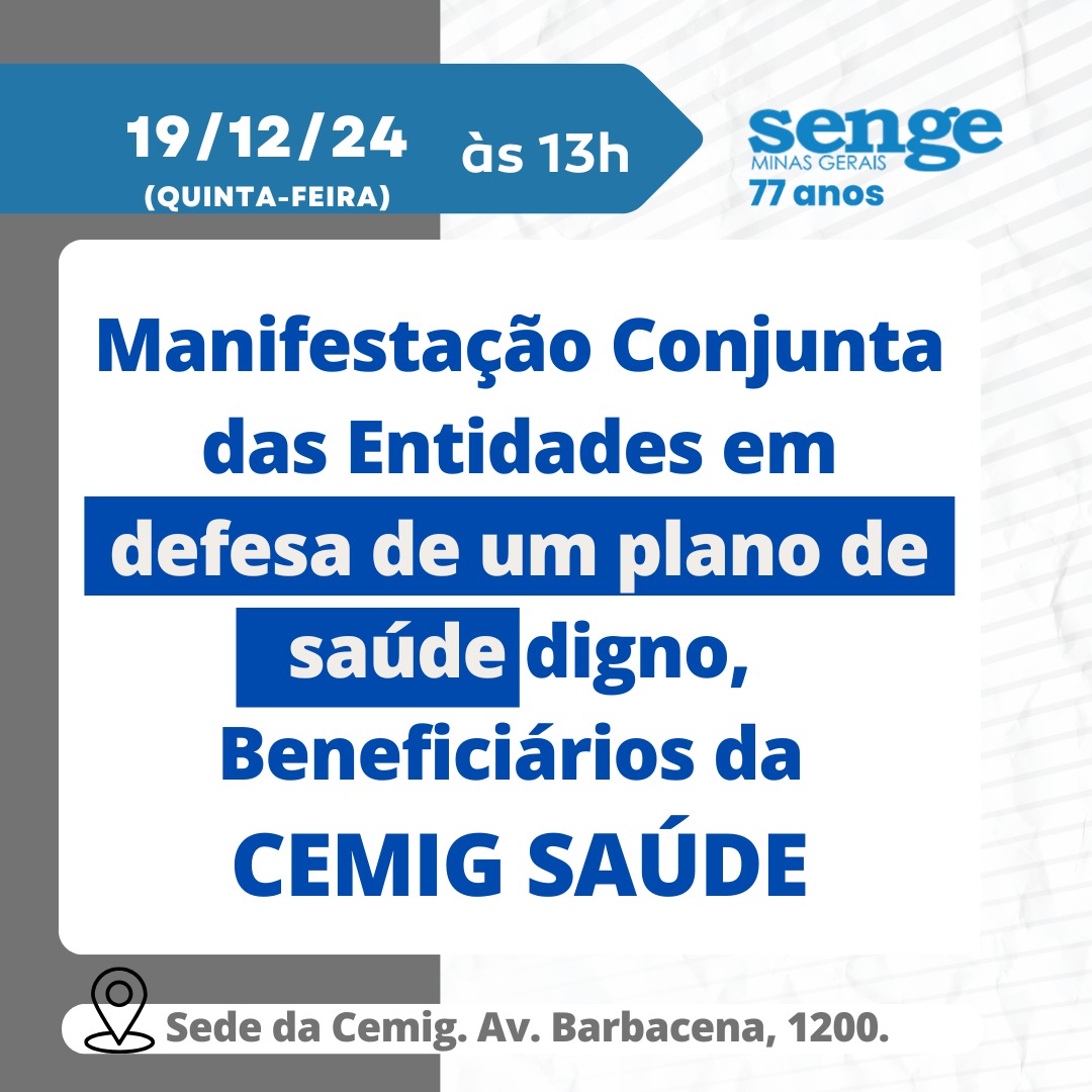 Contamos com a sua participação!

#sengemg #engenharia #engenheiros