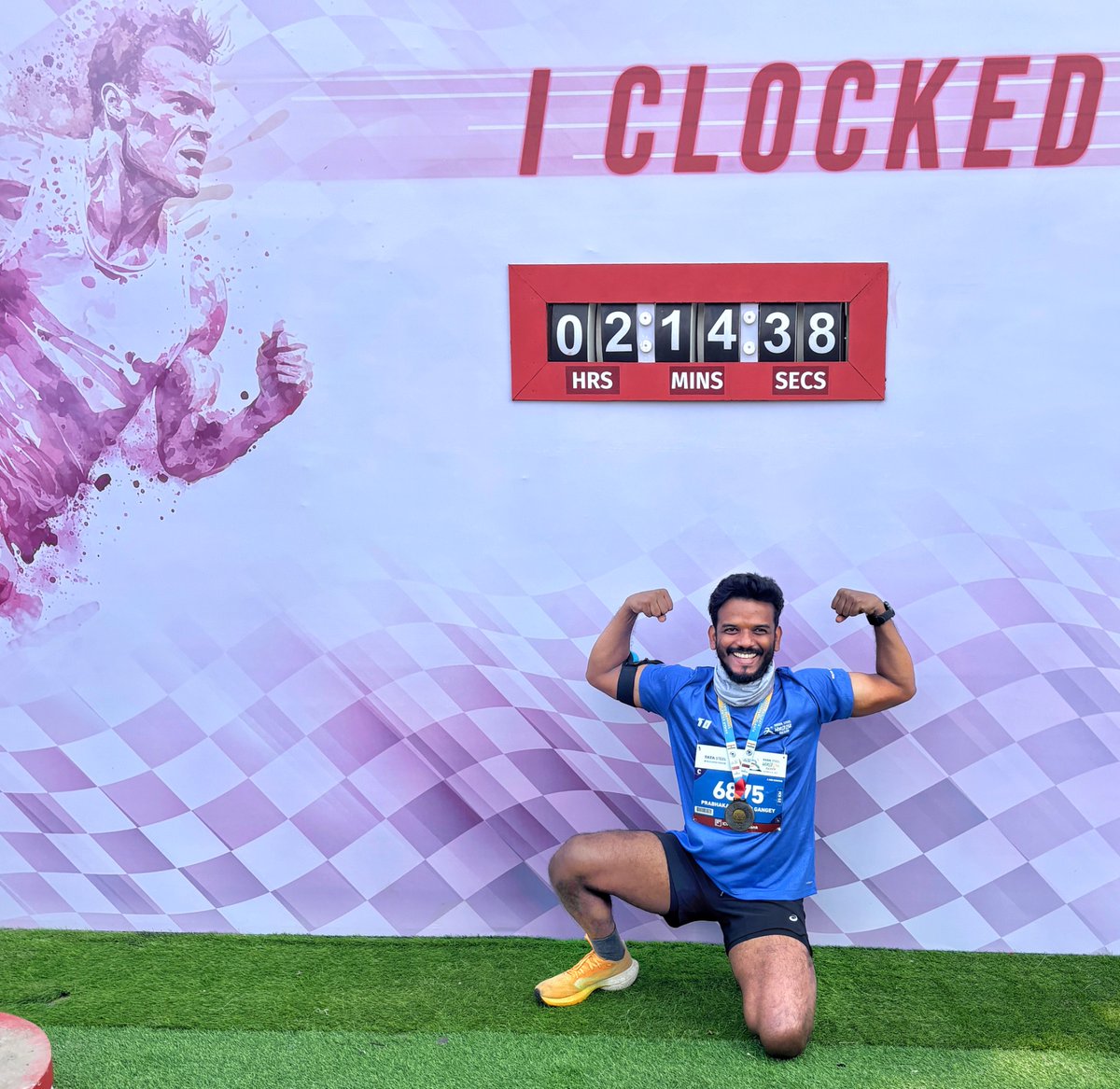 1989prabhakar's tweet photo. Finished #TSW25K Kolkata with my personal best timing 02:14:38.
#procam
https://t.co/j0lEEysid6 #strava https://t.co/WgtN07oDxr
