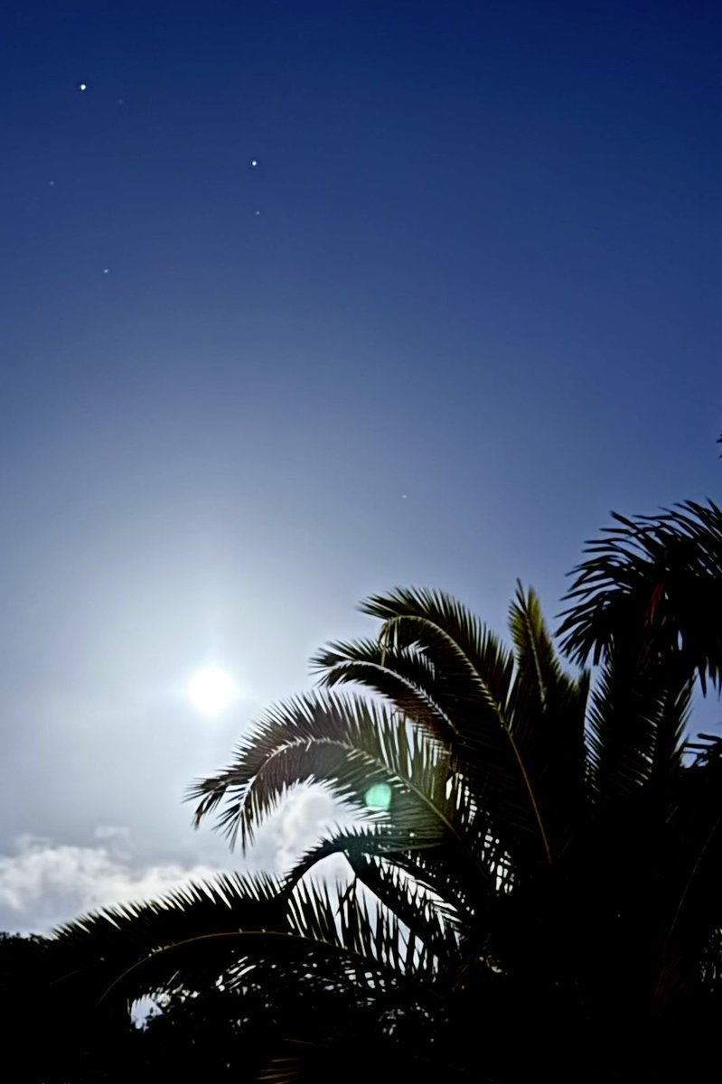 I love waking up to a full moon and stars.