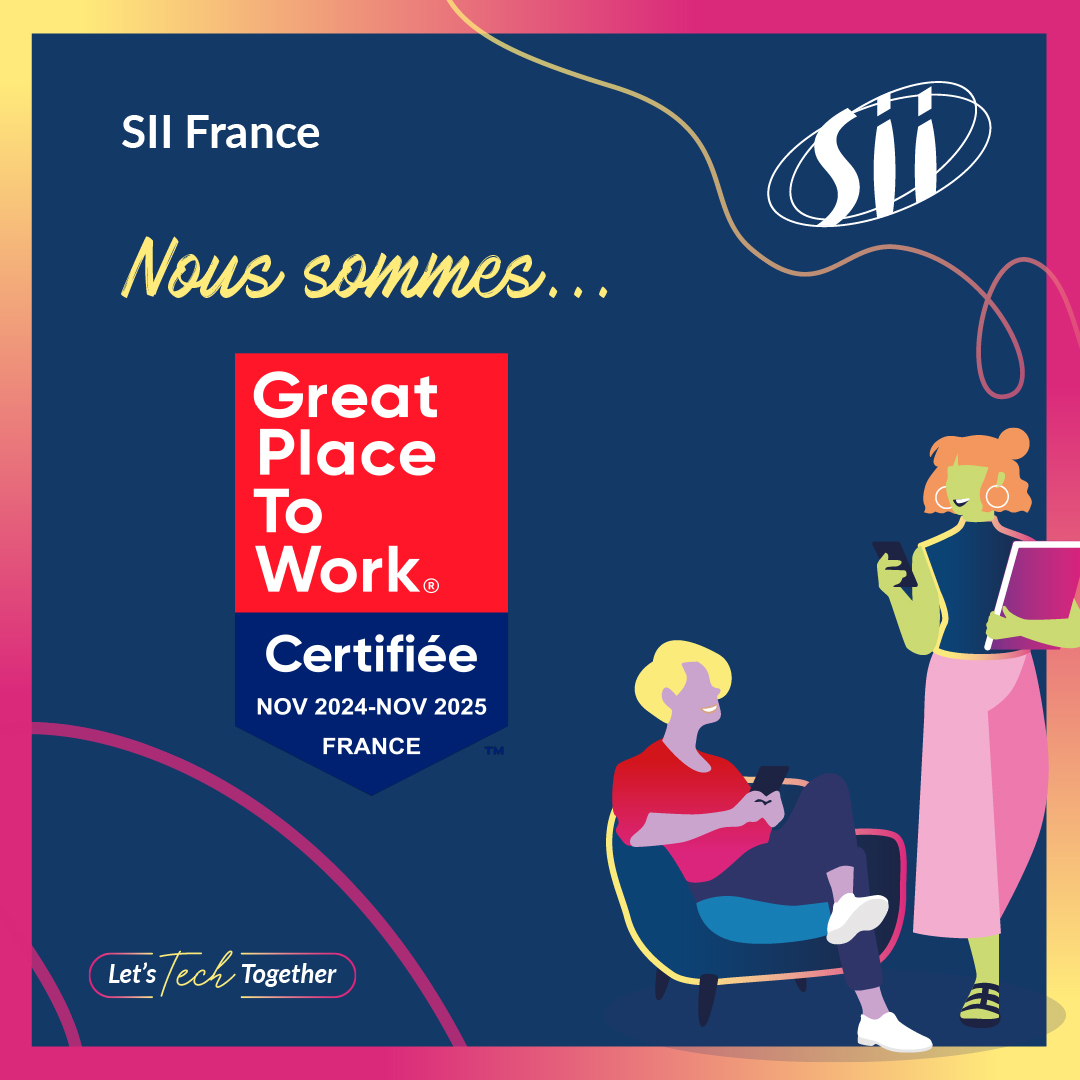 GroupeSII's tweet image. 🏆 Le groupe SII - France est certifié #GreatPlaceToWork pour la 8e année consécutive !

Nous avons à cœur de développer le bien-être de nos collaborateurs au quotidien, en créant un environnement unique, qui nous ressemble.

#LetsTechTogether #GPTW #QVT @GPTW_FRANCE