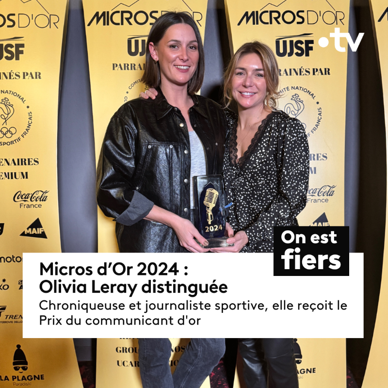 Francetele's tweet photo. đ #Microsdor | Nos Ă©quipes ont Ă©tĂ© rĂ©compensĂ©es de 5 prix aux Micros d'Or 2024 !
Une belle reconnaissance pour leur engagement sans faille pendant les Jeux Olympiques et Paralympiques de Paris 2024. đ