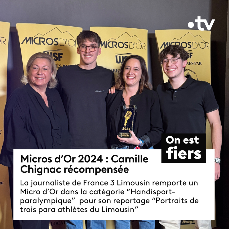 Francetele's tweet photo. đ #Microsdor | Nos Ă©quipes ont Ă©tĂ© rĂ©compensĂ©es de 5 prix aux Micros d'Or 2024 !
Une belle reconnaissance pour leur engagement sans faille pendant les Jeux Olympiques et Paralympiques de Paris 2024. đ