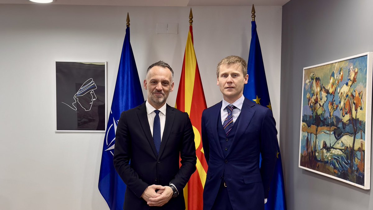 arben_fetai's tweet photo. I was honored to host Belgian Ambassador to North Macedonia, H.E. Paul Lambert, and First Secretary Jérémy Thirion. Over 30 years, 🇲🇰 &amp; 🇧🇪 have built dynamic ties &amp; strong cooperation. As a citizen of both, it’s a privilege to strengthen bonds between these countries I call home. https://t.co/4KKBtxGctX
