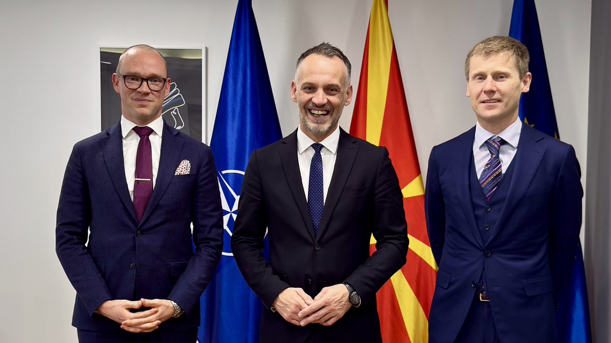 arben_fetai's tweet photo. I was honored to host Belgian Ambassador to North Macedonia, H.E. Paul Lambert, and First Secretary Jérémy Thirion. Over 30 years, 🇲🇰 &amp; 🇧🇪 have built dynamic ties &amp; strong cooperation. As a citizen of both, it’s a privilege to strengthen bonds between these countries I call home. https://t.co/4KKBtxGctX
