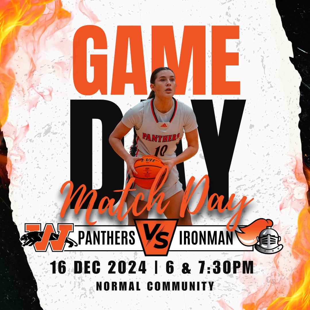 The Lady Panthers aka road warriors are back in action tonight! 🧡🏀🖤 #BetterTogether