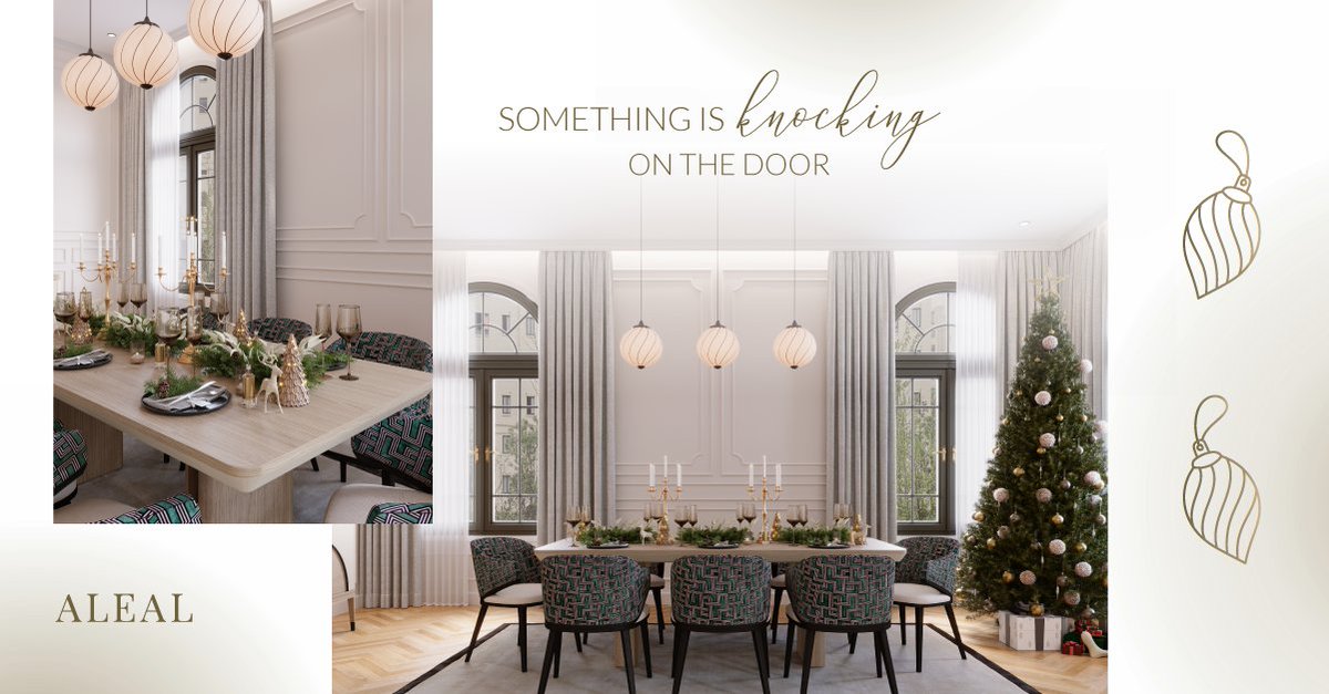 ALEAL_Interiors's tweet photo. Something is knocking on the door. ✨Transform your dining room for the occasion with our curated luxury pieces.✨
#aleainteriores #furnituredesign #interiordesign #luxurydesign #interiorstyling #dreamhome #homedecor #furnituredecor #luxuryfurniture https://t.co/vHyHShuyeK