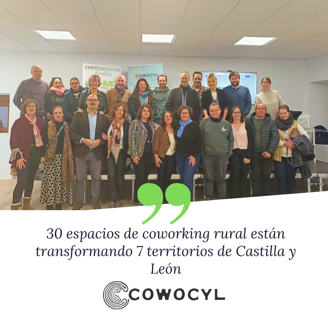 🚀 861 emprendedores, 30 espacios coworking y 7 territorios transformados
La Red COWOCYL demuestra que el futuro también se escribe en rural. Desde venta de aviones hasta blockchain, el talento no entiende de códigos postales 🏡
¡El medio rural de CyL está más vivo que nunca! ✨