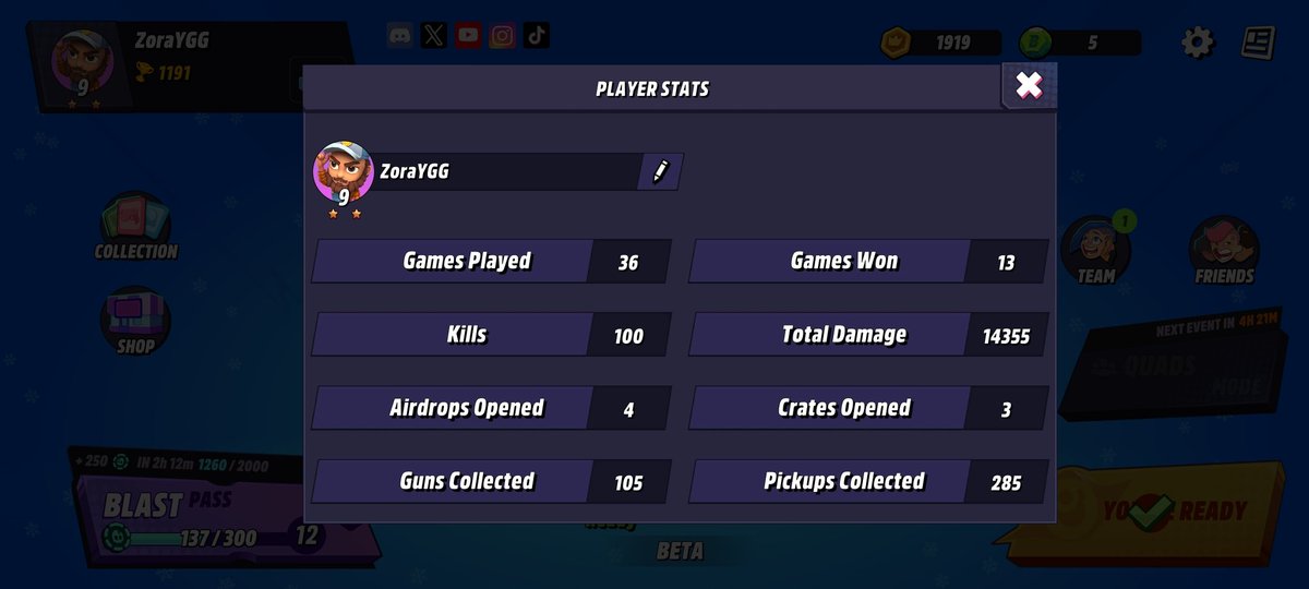 relosajames's tweet photo. Got 100 kills today. Lezgo

#YGGxBlastRoyale #YGGGAPS8 @YieldGuild @blastroyale https://t.co/7HH6CgXgoS